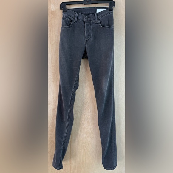 rag & bone Men's Charcoal Skinny Jeans - Picture 9 of 14